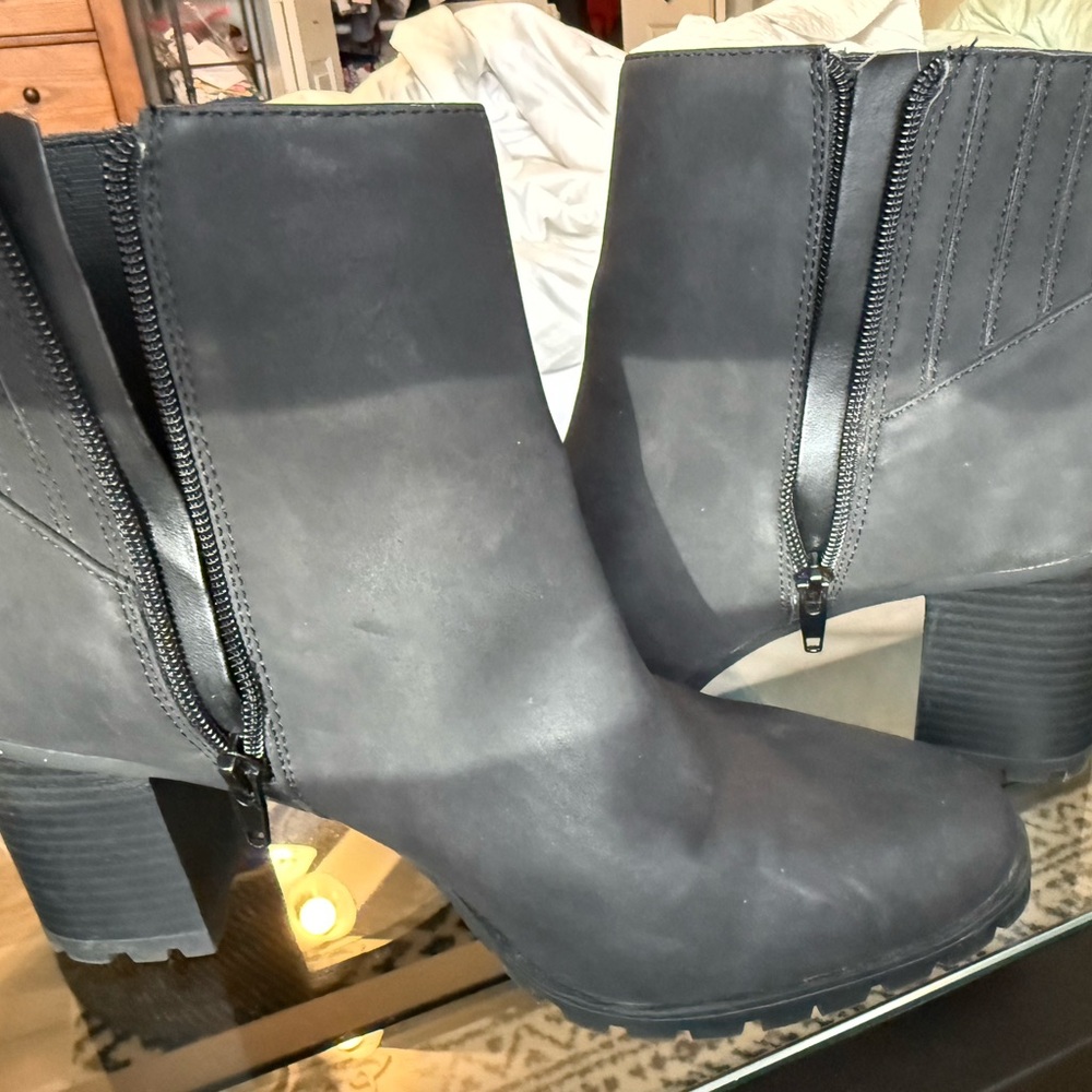 Kellie & Katie Charcoal Booties